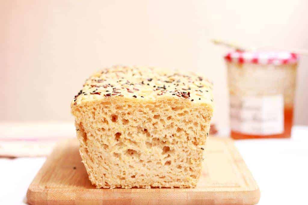 a picture of homemade multigrain loaf