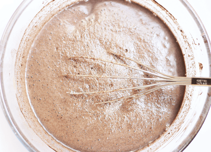 step by step shots showing how to make chocolate pudding