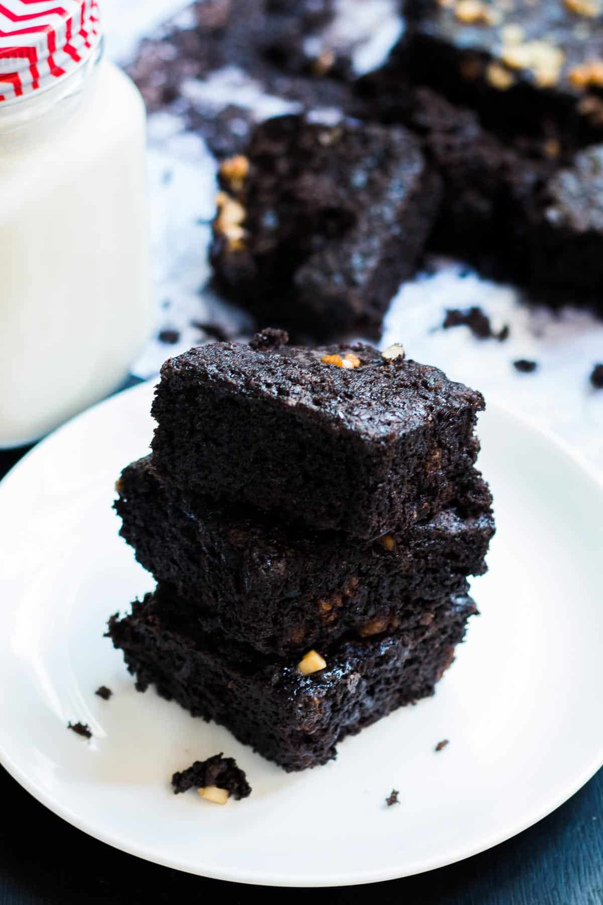Eggless brownies for the vegetarian brownie lovers!