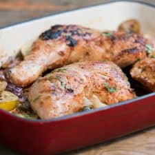 The Sumac Chicken full of Middle Eastern flavors.