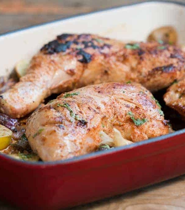 The Sumac Chicken full of Middle Eastern flavors.