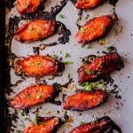 Korean Baked Gochujang Chicken Wings baked to perfection.