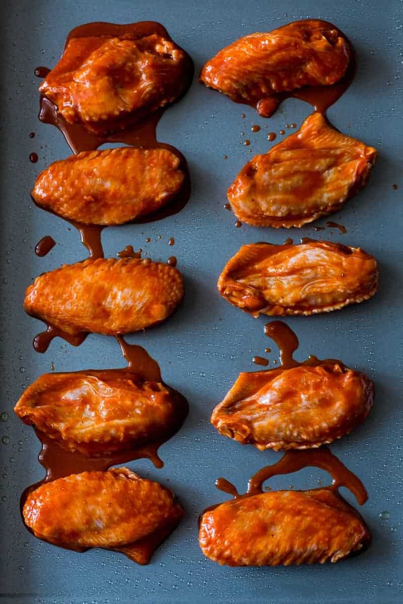 Baked Korean Gochujang Chicken Wings Spicy, crispy, full of umami and insanely addictive Korean baked gochujang chicken wings. You'll never go back to having wings any other way!