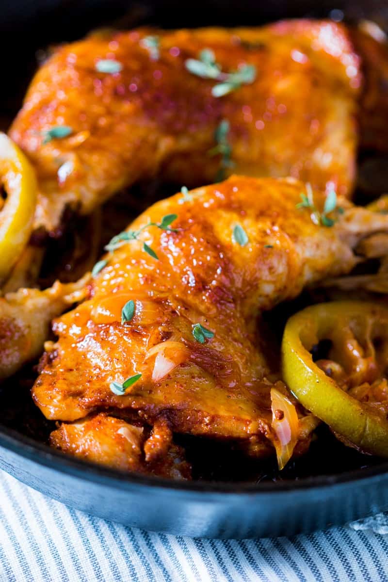 Caramelized Onion Thyme Lemon Chicken Legs Insanely delicious 5 ingredient, gluten free and super juicy caramelized onion, thyme and lemon chicken legs which takes 30 minutes and only one pan.