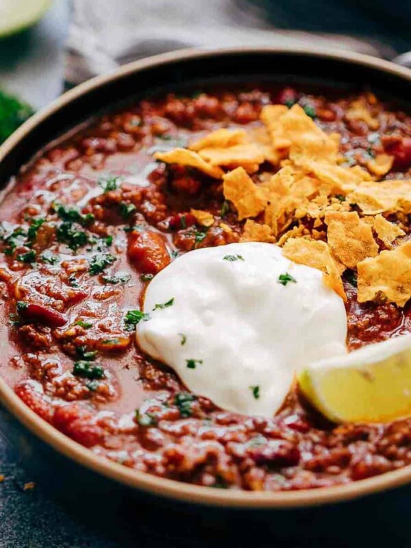 Instant Pot Chipotle Chili is the easiest and fastest way to make chili at home. It's spicy, homemade, comfort food that will keep you warm and makes for a great one pot family dinner. Leftovers taste even better the next day!