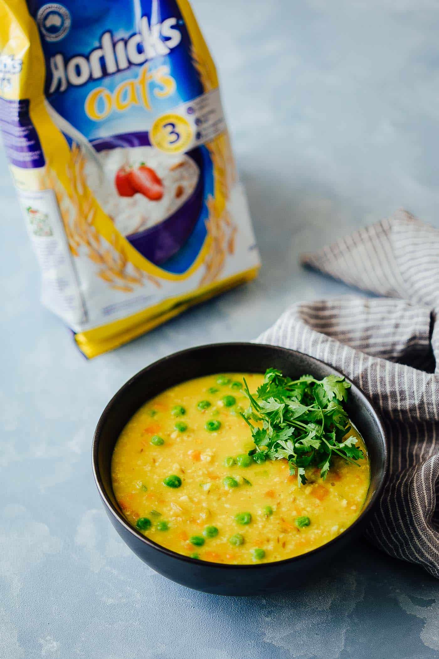 This healthy khichdi loaded with vegetables tastes just like the real deal, and is a take on the South Indian Pongal which is a nutritious, hearty breakfast option. Leftovers also make for a great lunch or dinner which is why a big pot of this will keep you happy all day!