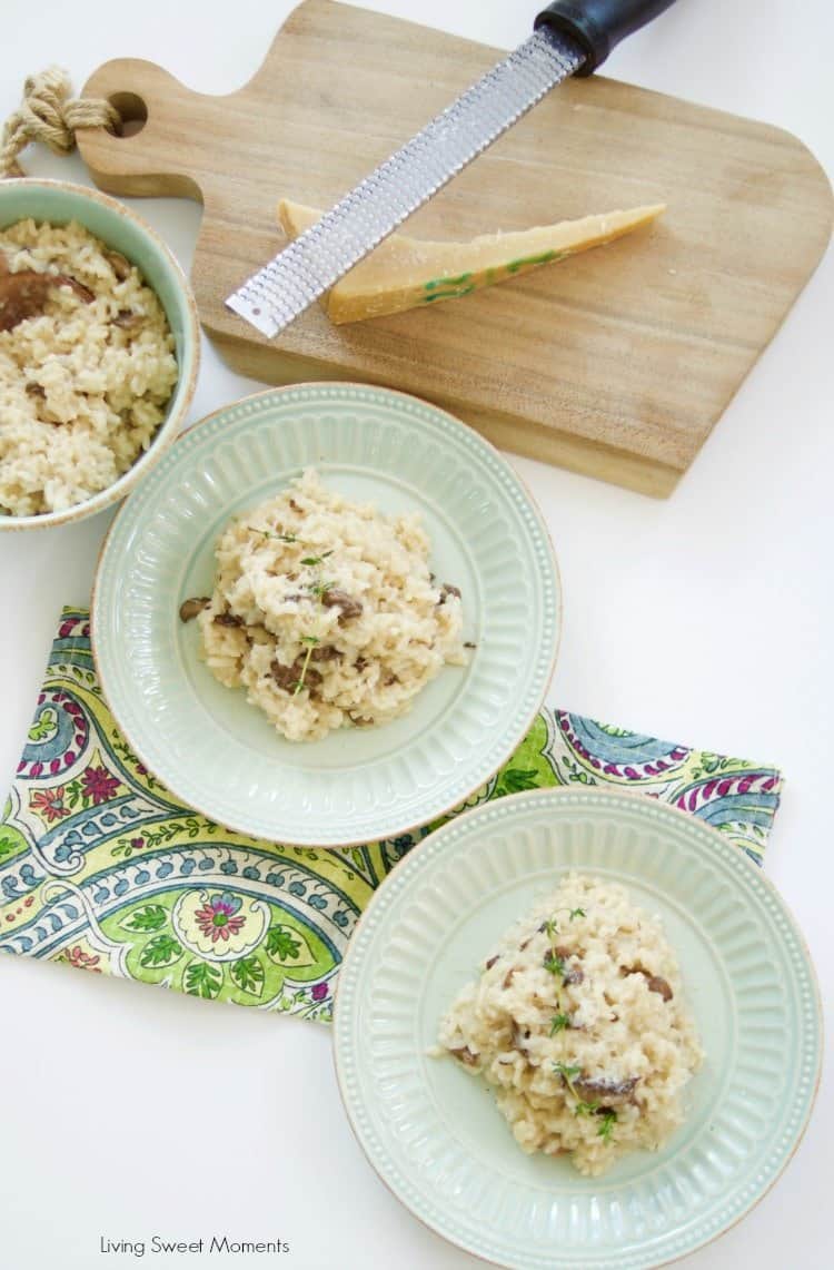 Pressure Cooker Mushroom Risotto