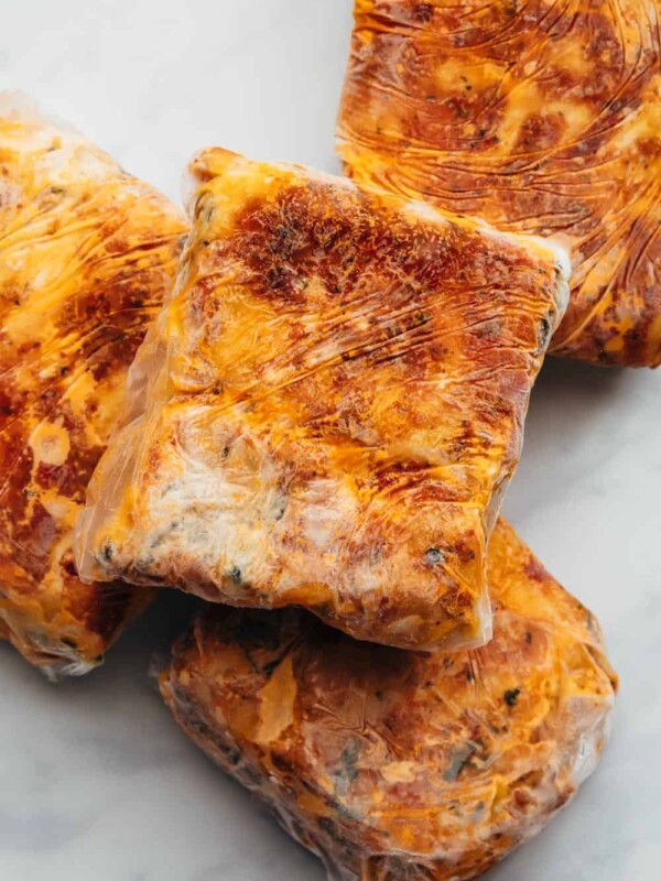 Frozen lasagna packets