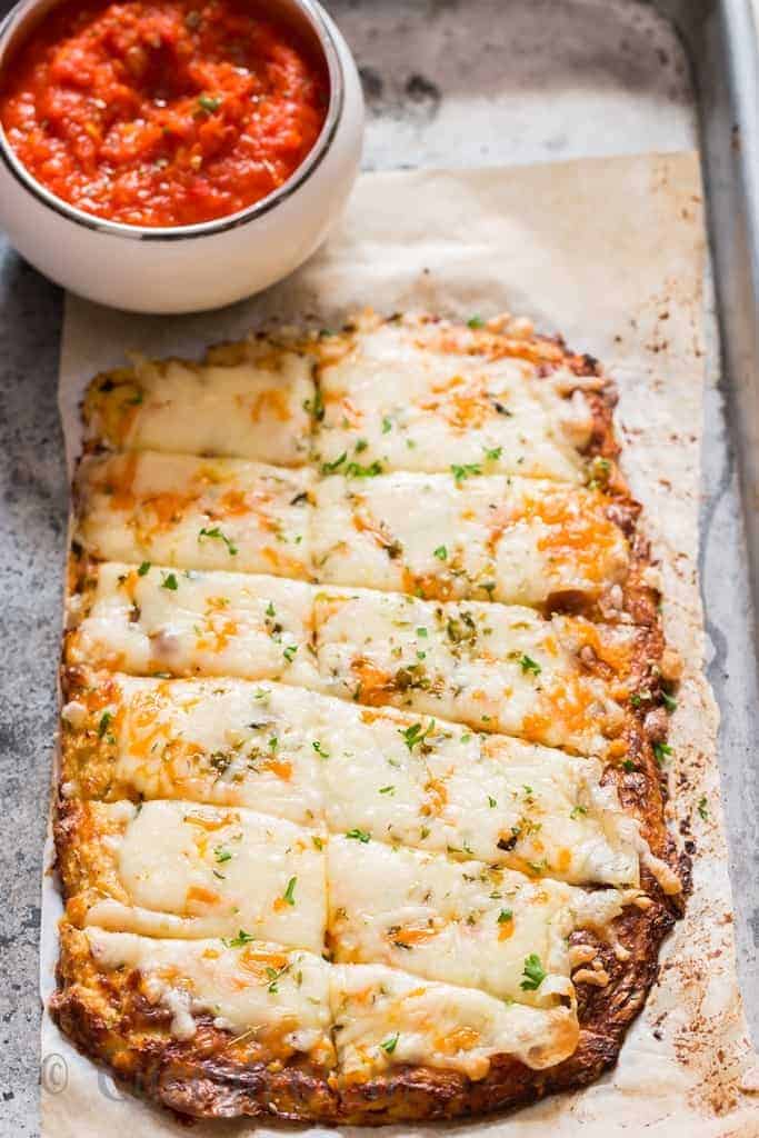 cauliflower breadsticks - healthy cauliflower recipes