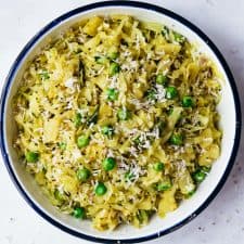 Potato Cabbage Fry served in a bowl