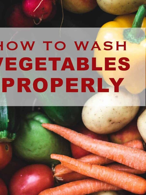 How to wash vegetables properly