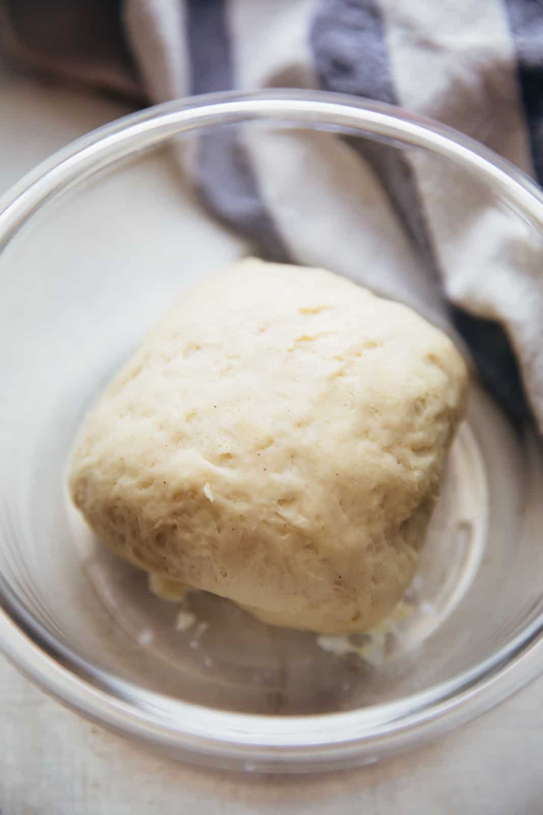 Dough ready for the no yeast pizza