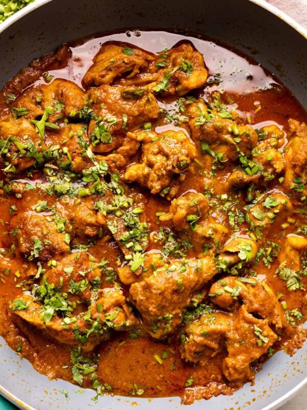 Chicken Curry served in the pot that it was made in
