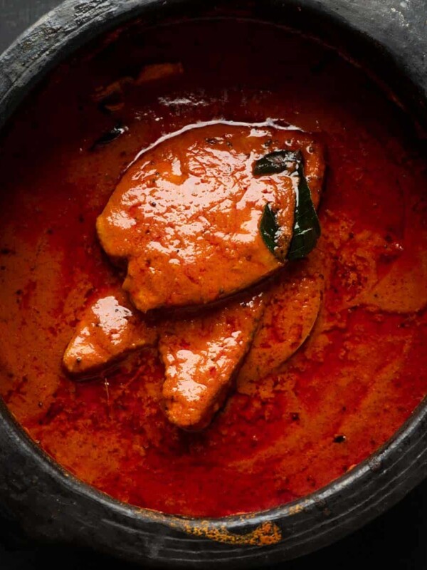 Fish curry in the mud pot that it was cooked in