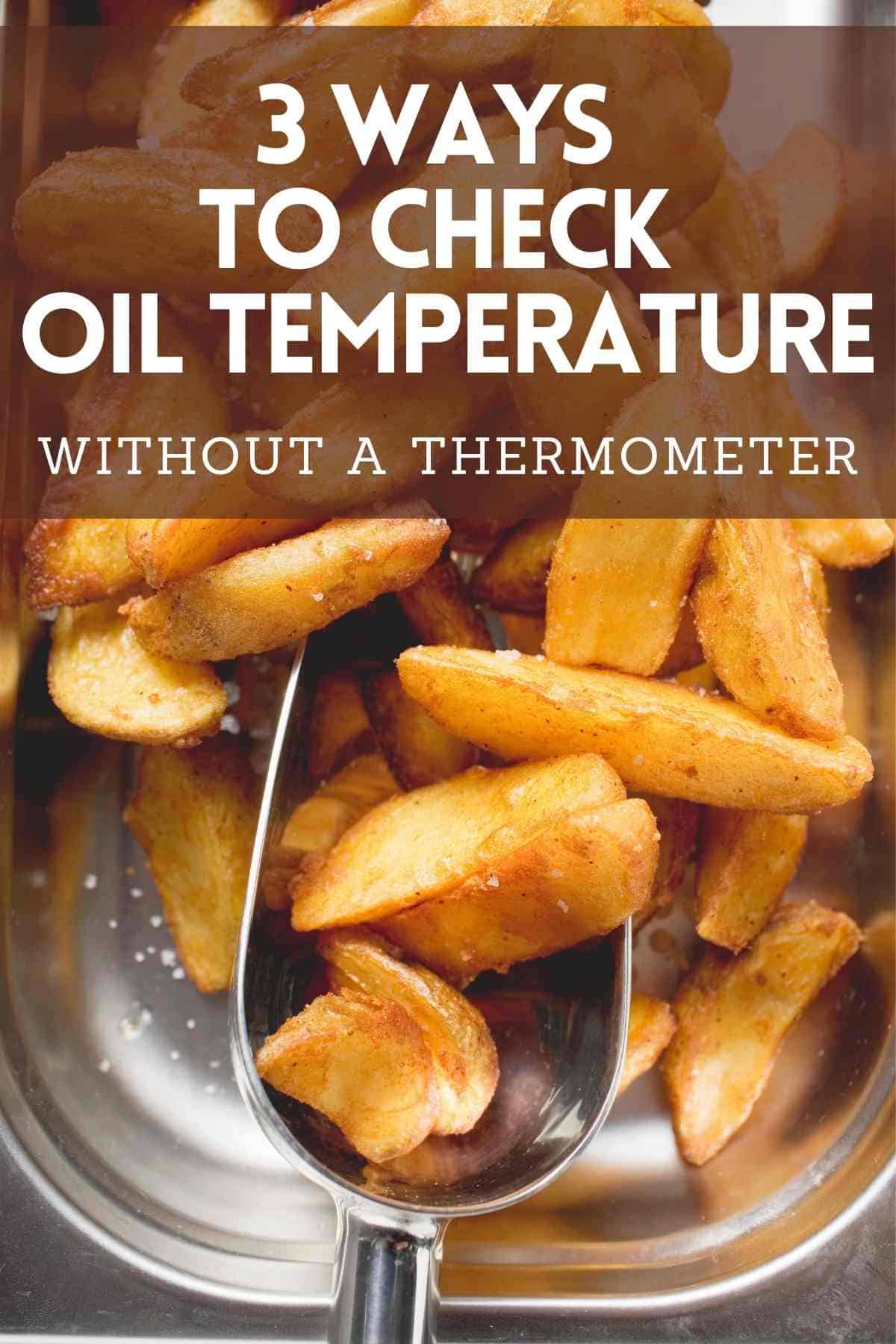 How to check if the oil is hot