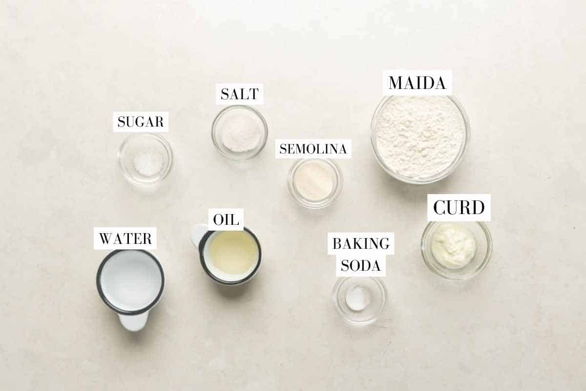 ingredient shot for bhatura