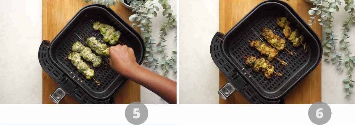 Step by step picture collage showing how to make Malai Broccoli