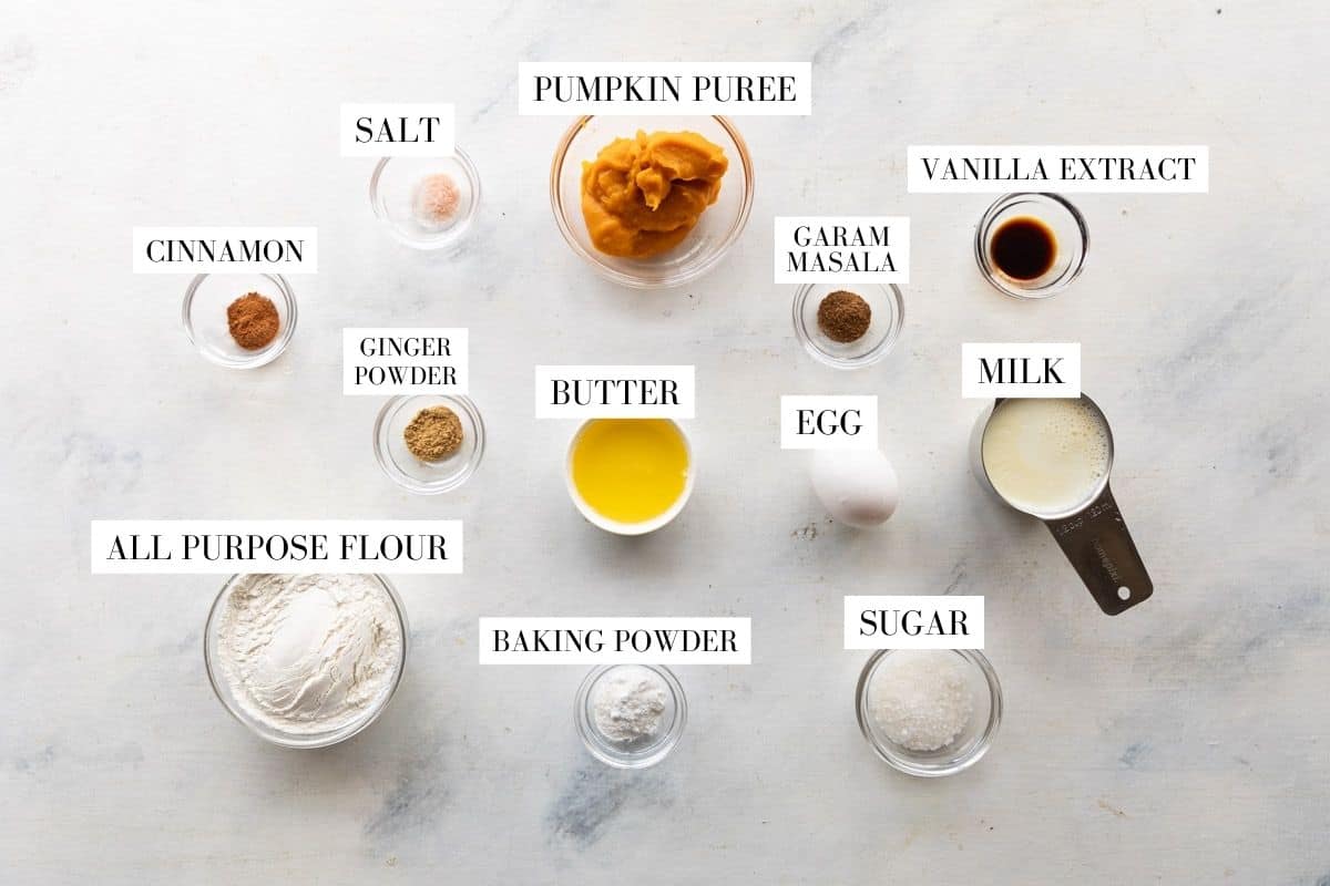 Picture of all the ingredients required with text to identify them