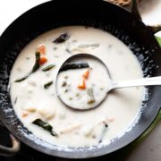 kerala veg stew served with appam