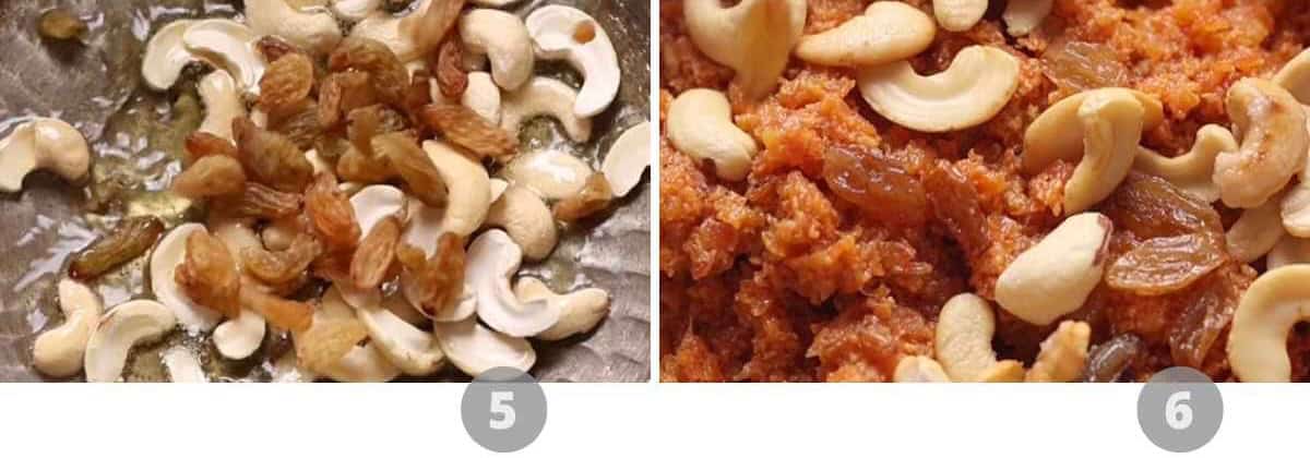how to make gajar halwa steps 5 to 6