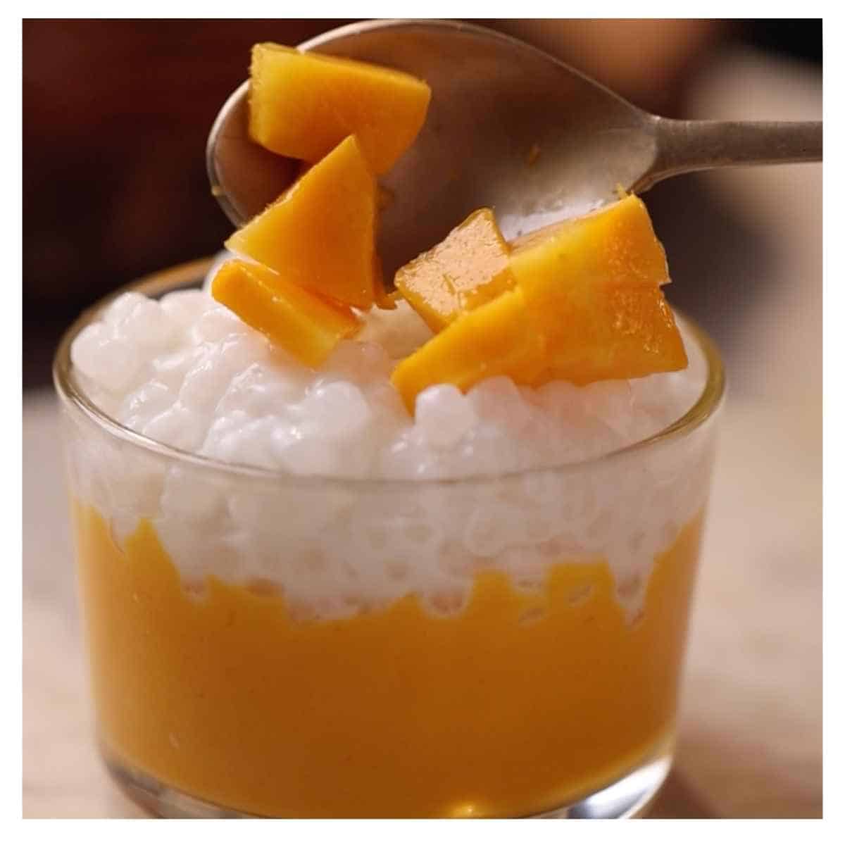how to make mango sago step 6