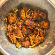 chatpata chicken bites ready to be served