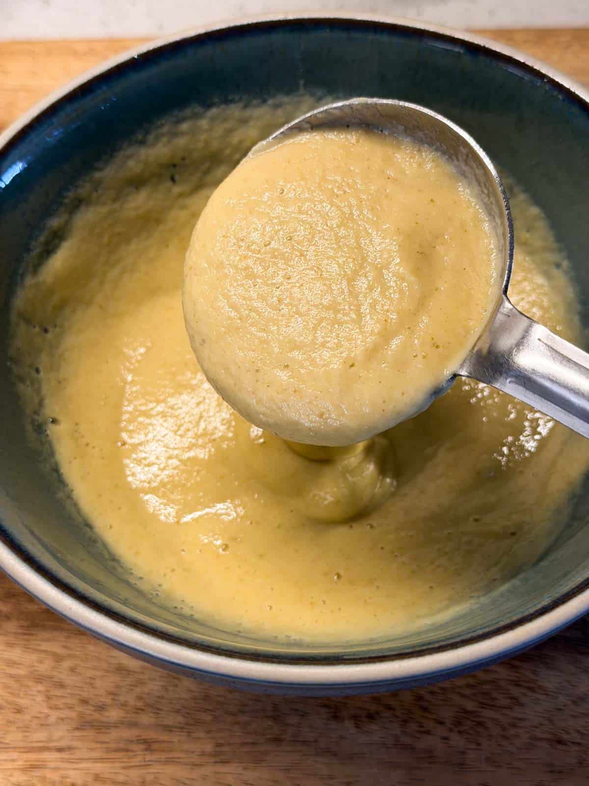 Picture of the moong dal batter